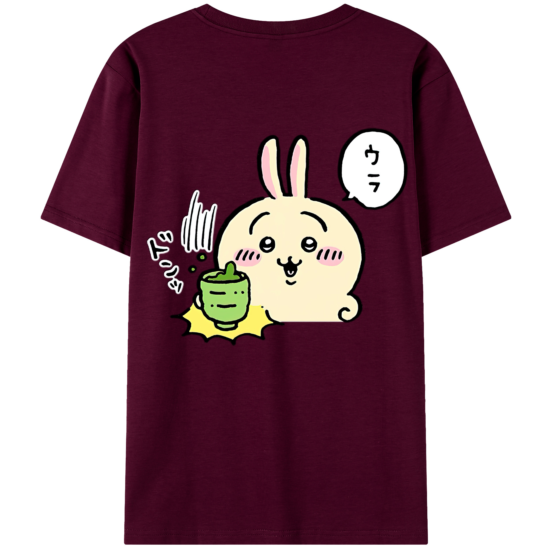 （画像用） ちいかわ うさぎ Chii-kawa usagi レディース半袖Tシャツ(バックプリント)
